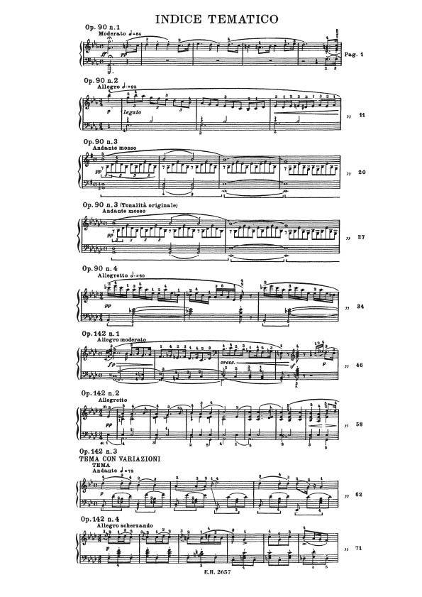 Improvvisi Op. 90 D. 899 E Op. Post. 142 D. 935 - Per Pianoforte - pro klavír
